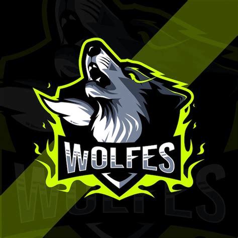 Premium Vector Wolf Angry Mascot Logo Design