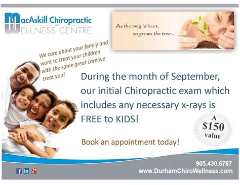 Free Kids Chiropractic Consultation for the Month of September - Book