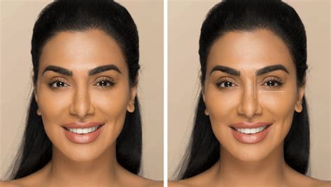 How to contour a crooked nose with makeup; Contour Crooked Nose - Foundation Concealer Contouring Christine Beauty - Also, consider parting ...