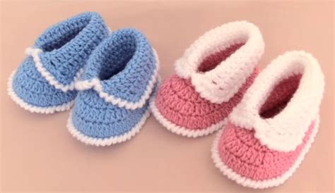 Faciles Zapatitos Tejidos A Crochet Para Bebé Paso A Paso ⋆