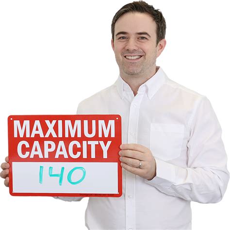 Custom Maximum Capacity Sign - Add Your Personalized Text, SKU: S-0297 - MySafetySign.com