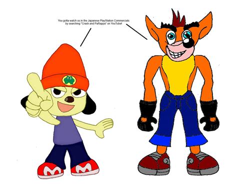 Crash And Parappa Advertises By Mamonfighter761 On Deviantart