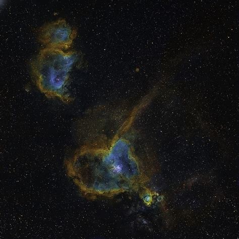Ngc 1027 Heart And Soul Nebula In Sho Telescope Live