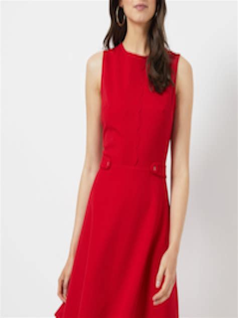 Buy Dorothy Perkins Women Red Fit And Flare Dress Dresses For Women 10143089 Myntra