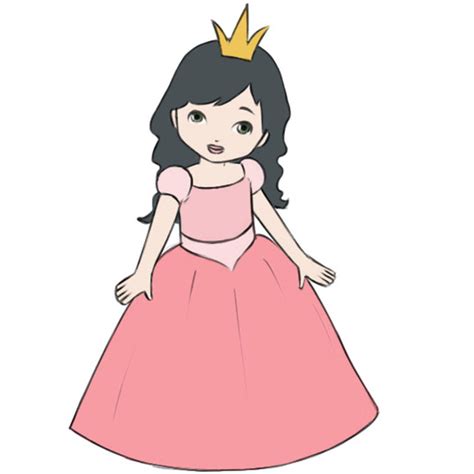 How To Draw A Princess Easy Drawing Art