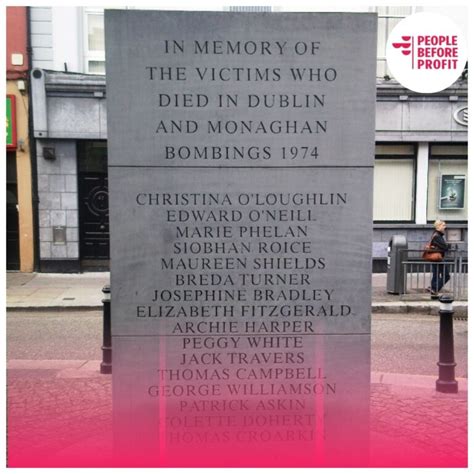 Remember The Dublin Monaghan Bombings People Before Profit