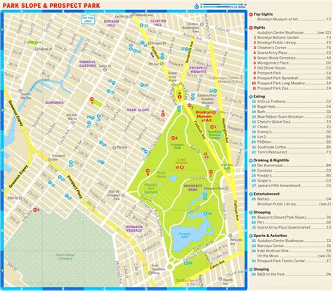 Prospect Park Brooklyn Map