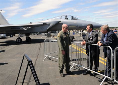 F 15 Pilot Promotes Mission Understanding At International Airshow