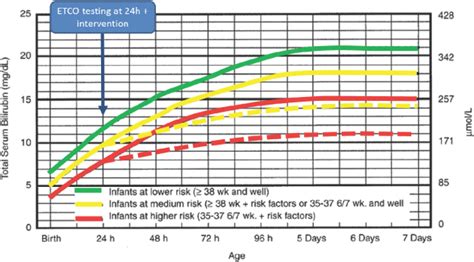 16 New Bilirubin Levels In Newborns Chart