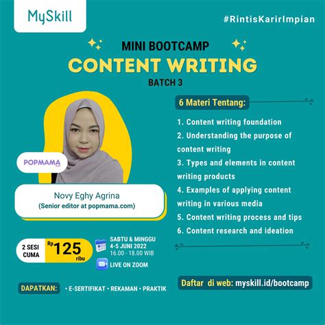 Myskill Si Paling Belajar 💎 On Twitter 🌟 Bootcamp Content Writing Batch 3 Cuma 125 K