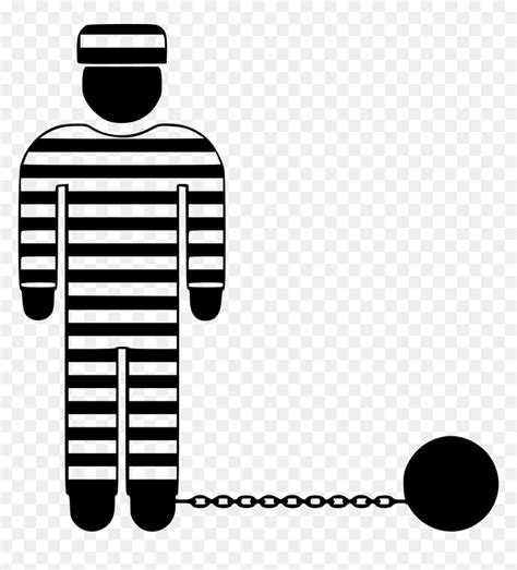 Prison Man Svg Png Prisoner Clipart Transparent Png Vhv