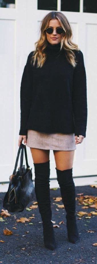 15 Must Have Outfits With Black Thigh High Boots Society19 Fashion