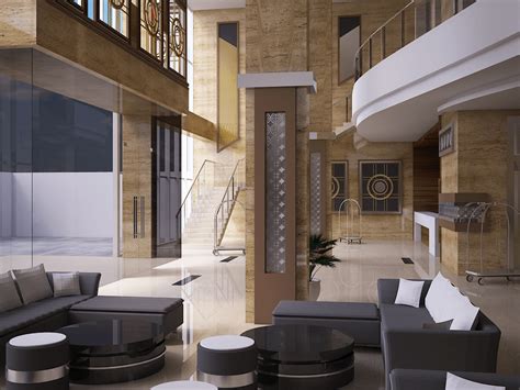 Interior Modern Lobby Modern Lobby Design 3d Scene Cgtrader Use