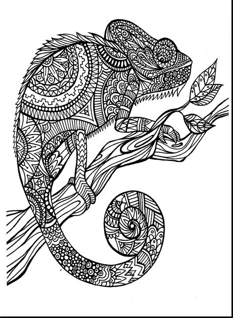 Hard Coloring Pages Of Animals At Free Printable