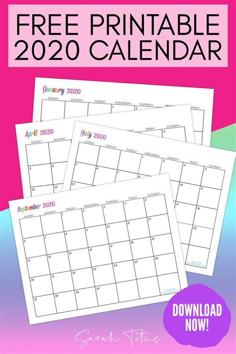 Printable Editable Calendar Free Calendar Printables Free Templates