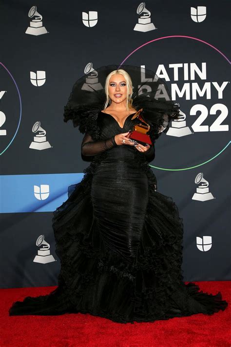 Christina Aguilera Accepts An Award During The 23rd Annual Latin Grammy