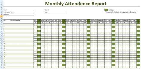 13 Attendance Tracking Templates Excel Pdf Formats