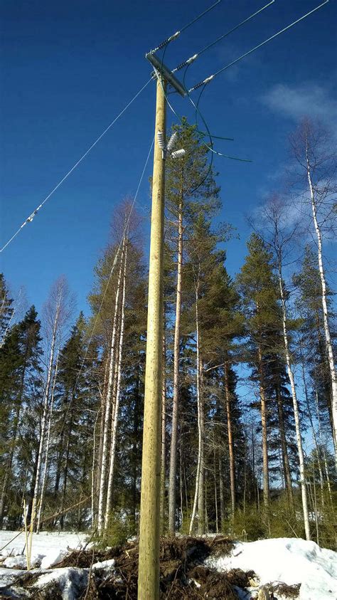 Wooden Utility Poles Fidetron Oy