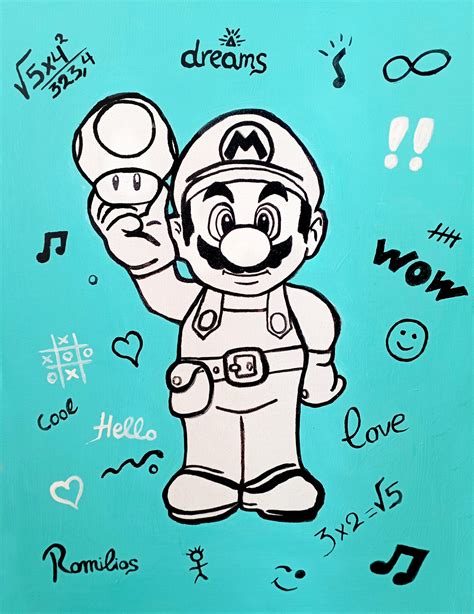 Super Mario Painting By Romilios Artmajeur