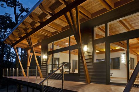 Thinking Outside The Frame Timber Framing Combined With Solar At New