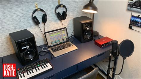 Minimalist Music Production Set Up Apartment Music Studio Budget