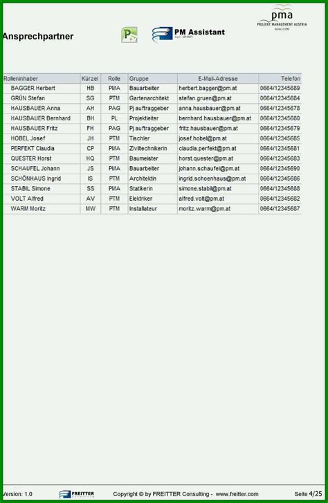 Sie benötigen eine vorlage für das baumanagement? Hervorragen Projekthandbuch Vorlage Excel Angenehm Muster ...