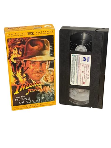Indiana Jones And The Temple Of Doom Vhs Tape Paramount