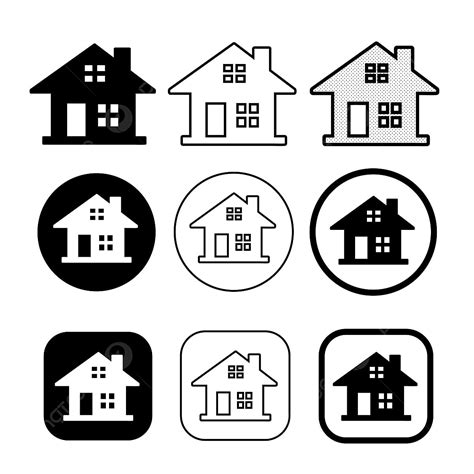 Simple House And Home Icon Symbol Sign Home Icons House Icons Simple