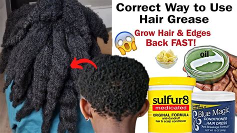 How To Use Sulfur8 And Blue Magic Grease To Double Hair Growthgrow Long