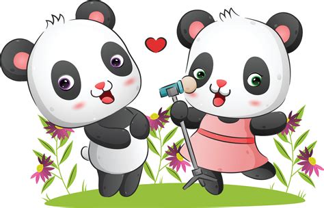 Panda Couple Wallpapers Wallpaper Cave