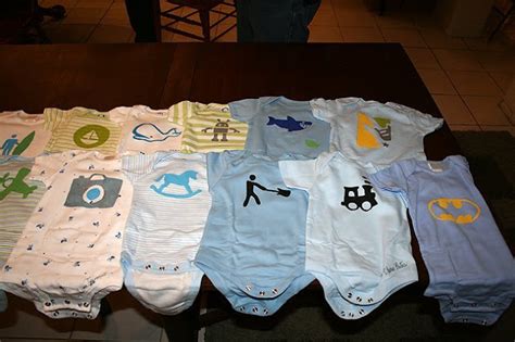 I Heart Pears Decorating Onesies During Baby Shower