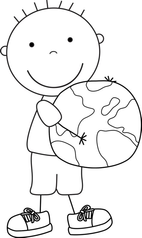 Download Kid Color Pages: Earth Day for Boys