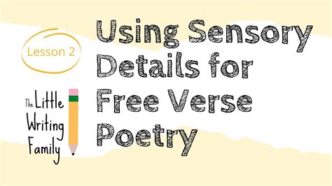 Free Verse Poetry Writing Lesson Using 5 Senses For Details Youtube