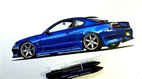 Drawing A Nissan Silvia S15 Like A Pro Part 1 Youtube