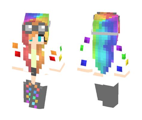 Get Rainbow Scientist Minecraft Skin For Free Superminecraftskins