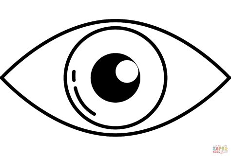 Eye coloring page | Free Printable Coloring Pages Healthy Habits
