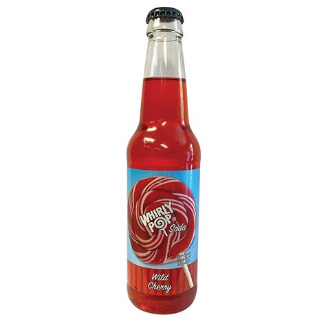 Whirly Pop Wild Cherry Soda 12 Oz Bottle Nassau Candy