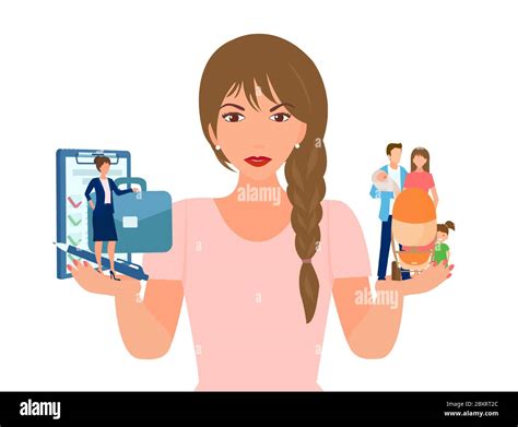 Work Vs Life Balance Stock Vector Images Alamy