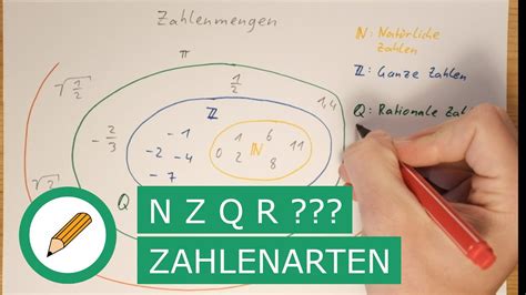 Zahlenarten N Z Q R Mit Stift Und Papier Youtube