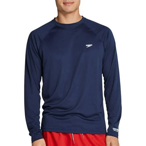 Speedo Speedo Mens Easy Solid Long Sleeve Swim T Shirt