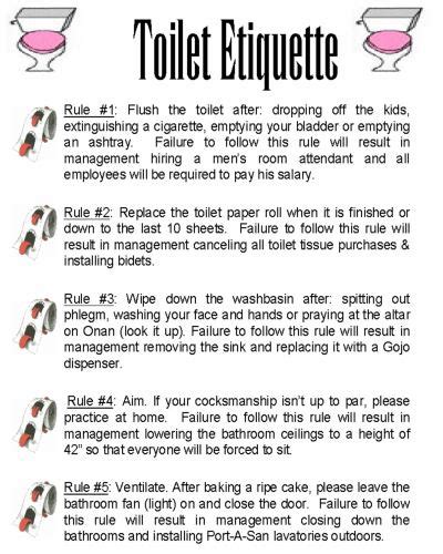 Free Printable Etiquette Signs Toilet Rules Vrogue Co