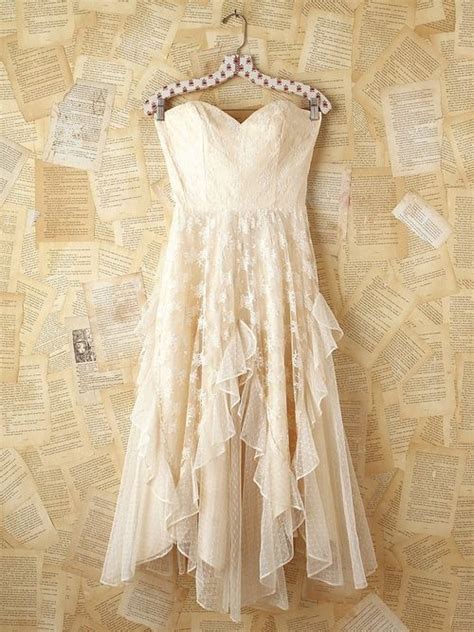 Lovable Vintage White Lace Strapless Dress Creative Ideas