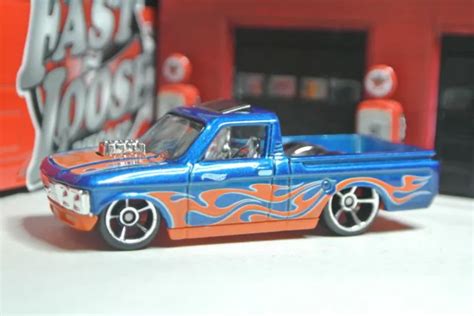 Hot Wheels Custom Chevy Luv Pickup Truck Blue W Flames Loose