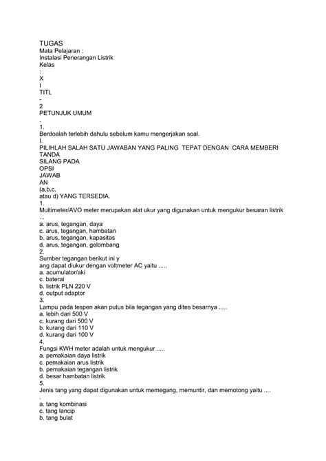 Soal Pilihan Ganda Kelas 10 Tentang Alat Ukur Beserta Jawabannya - Soal