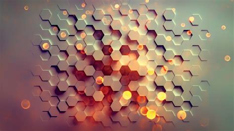 Download 3840x2160 Wallpaper 3d Hexagons Pattern Abstract 4k 4 K