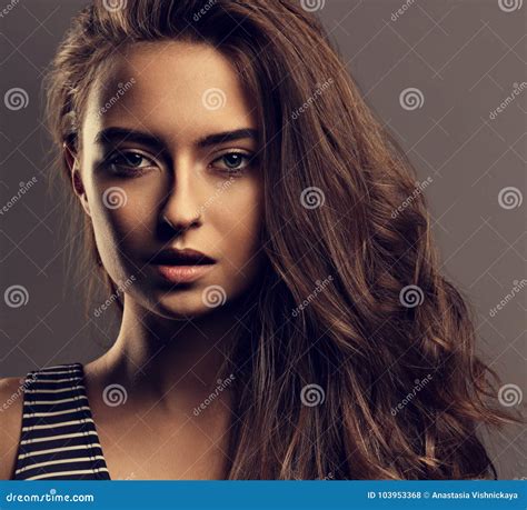 Beautiful Calm Woman With Nude Day Makeup And Effect Eye Hot Sex Picture