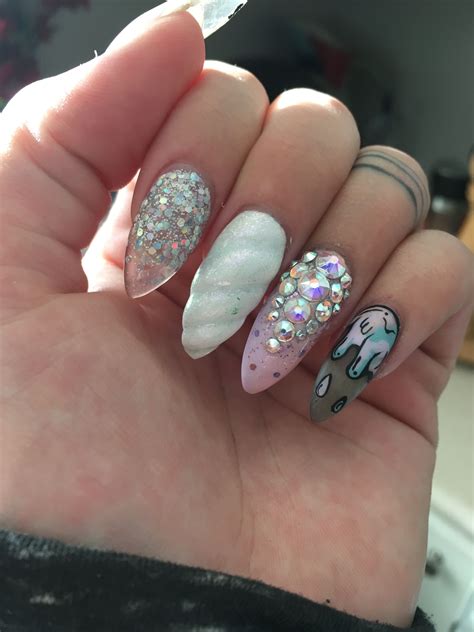 Lovely Summer Nail Art Ideas | Goth nails, Acrylic nail ... Pastel goth gel nails nail art gel nails pastel nails gothic nails goth nails more.