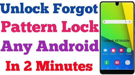 Unlock Android Mobile Forgot Pattern Lock Without Losing Data Unlock