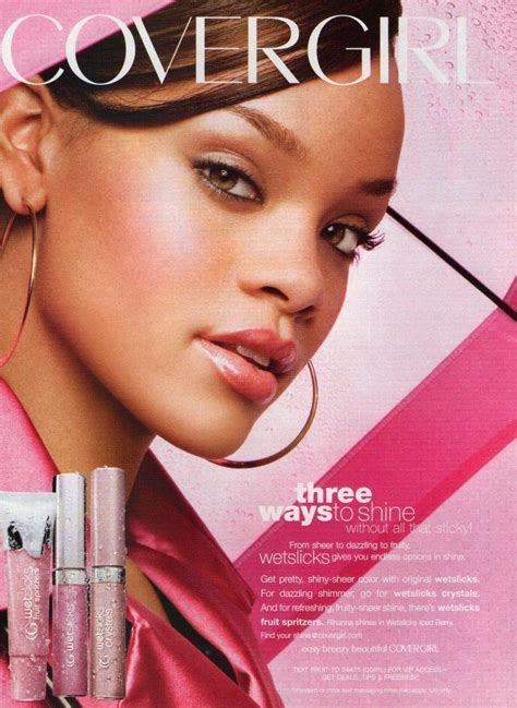 2008 Covergirl Ad Page ~ Rihanna Va Covergirl Makeup