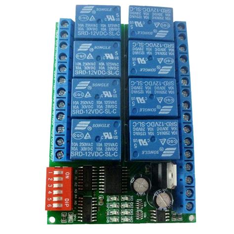 Buy Relay Module 12v Relay Board 8 Channel Relay Interface Board Rs485